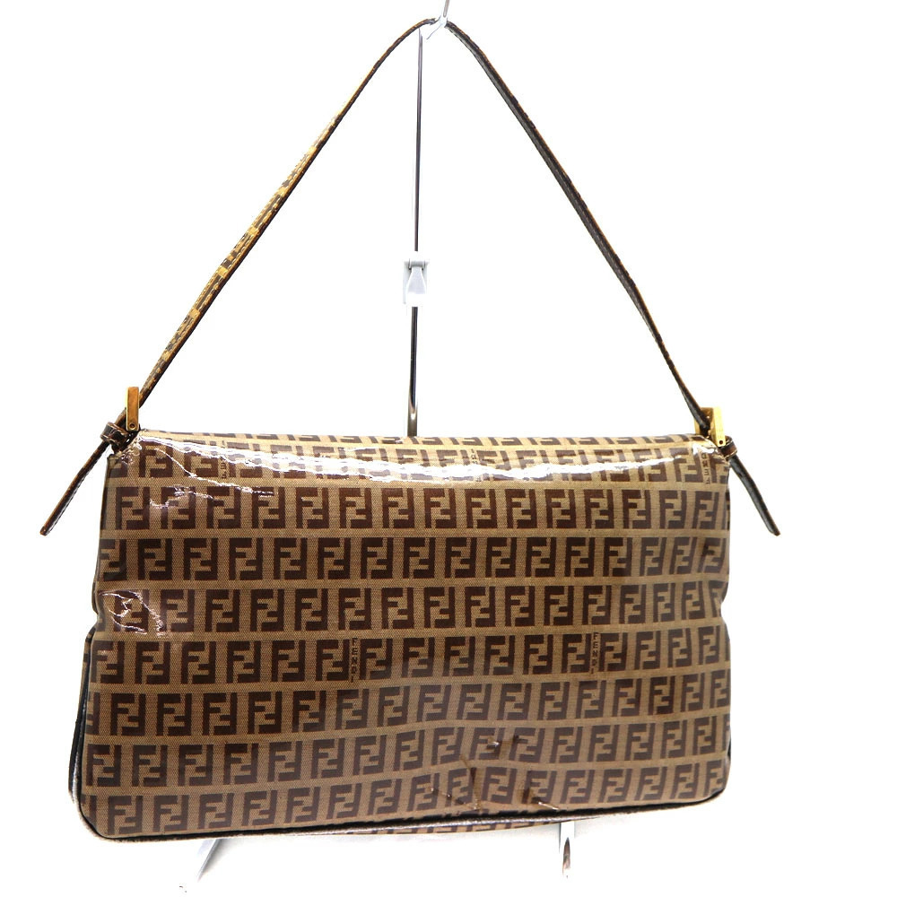 Fendi Bag One Brown Shoulder Hobo Bucket Mamma Zucchino